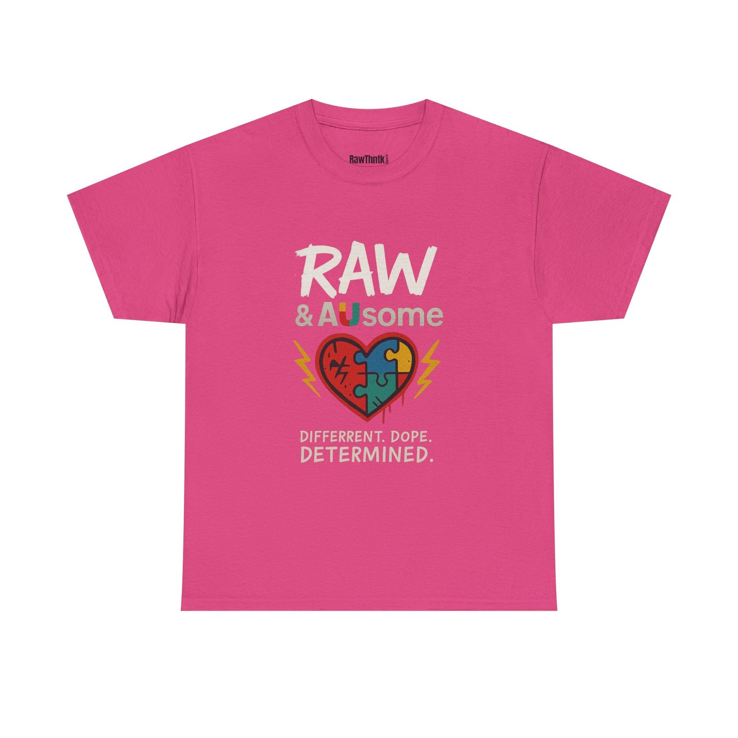 Raw and Ausome Adult Tee – Wear Awareness. Live Bold.