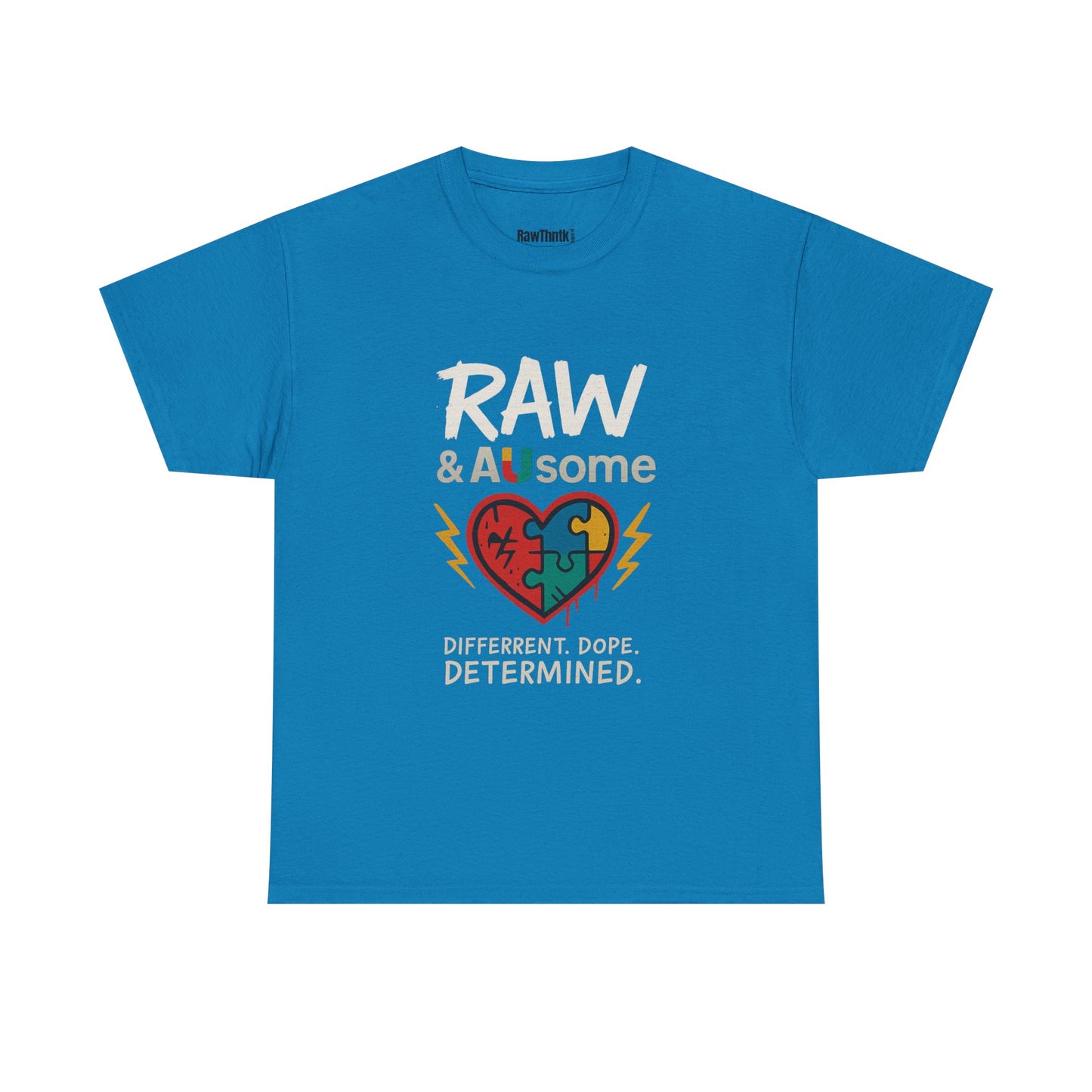 Raw and Ausome Adult Tee – Wear Awareness. Live Bold.