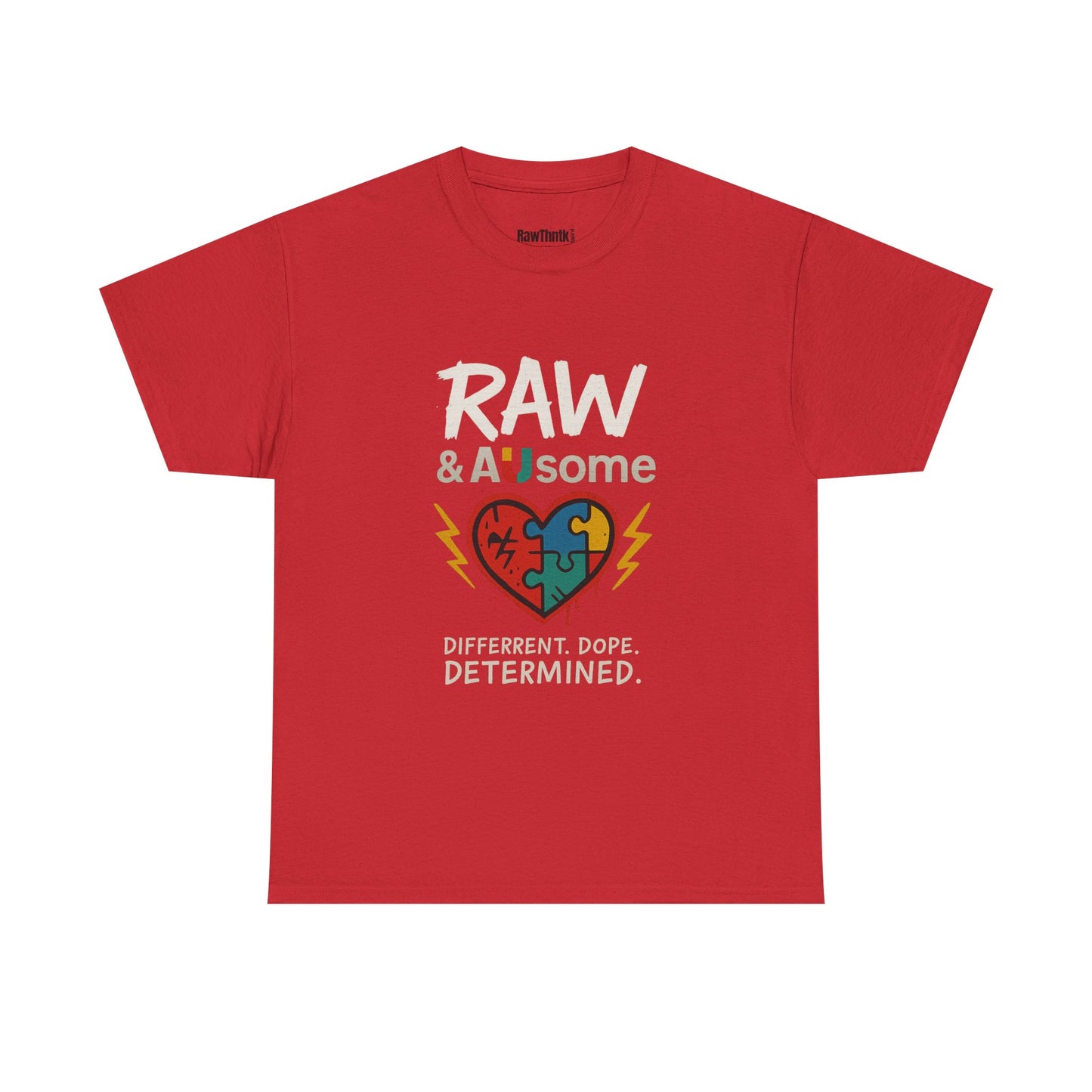 Raw and Ausome Adult Tee – Wear Awareness. Live Bold.