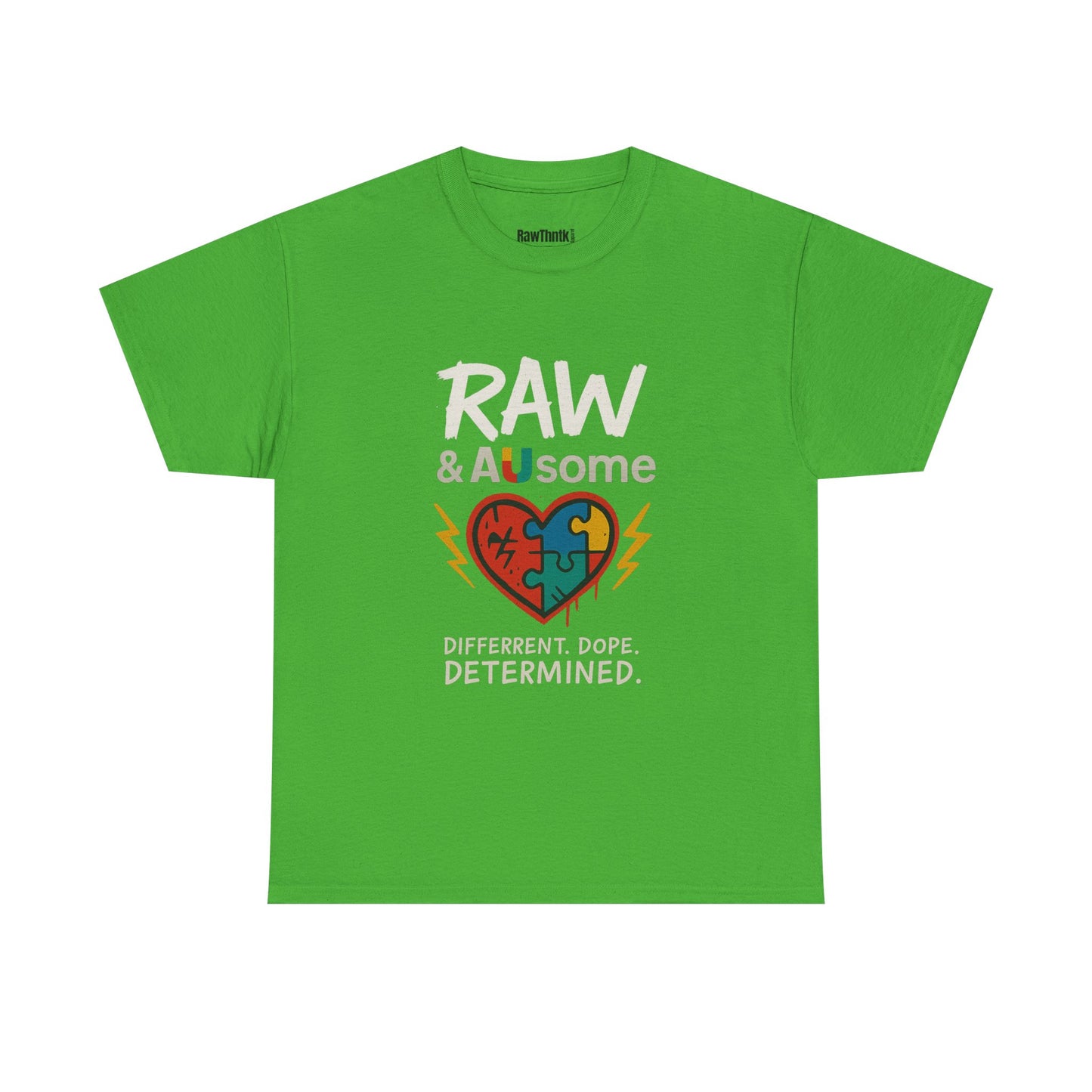 Raw and Ausome Adult Tee – Wear Awareness. Live Bold.