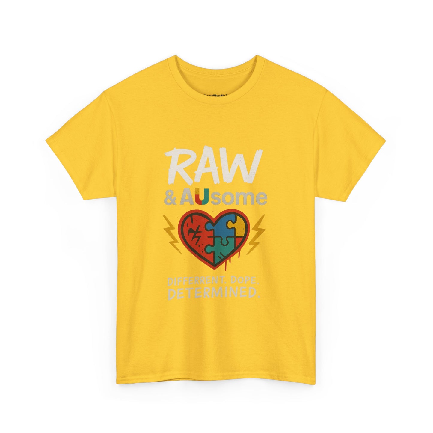 Raw and Ausome Adult Tee – Wear Awareness. Live Bold.
