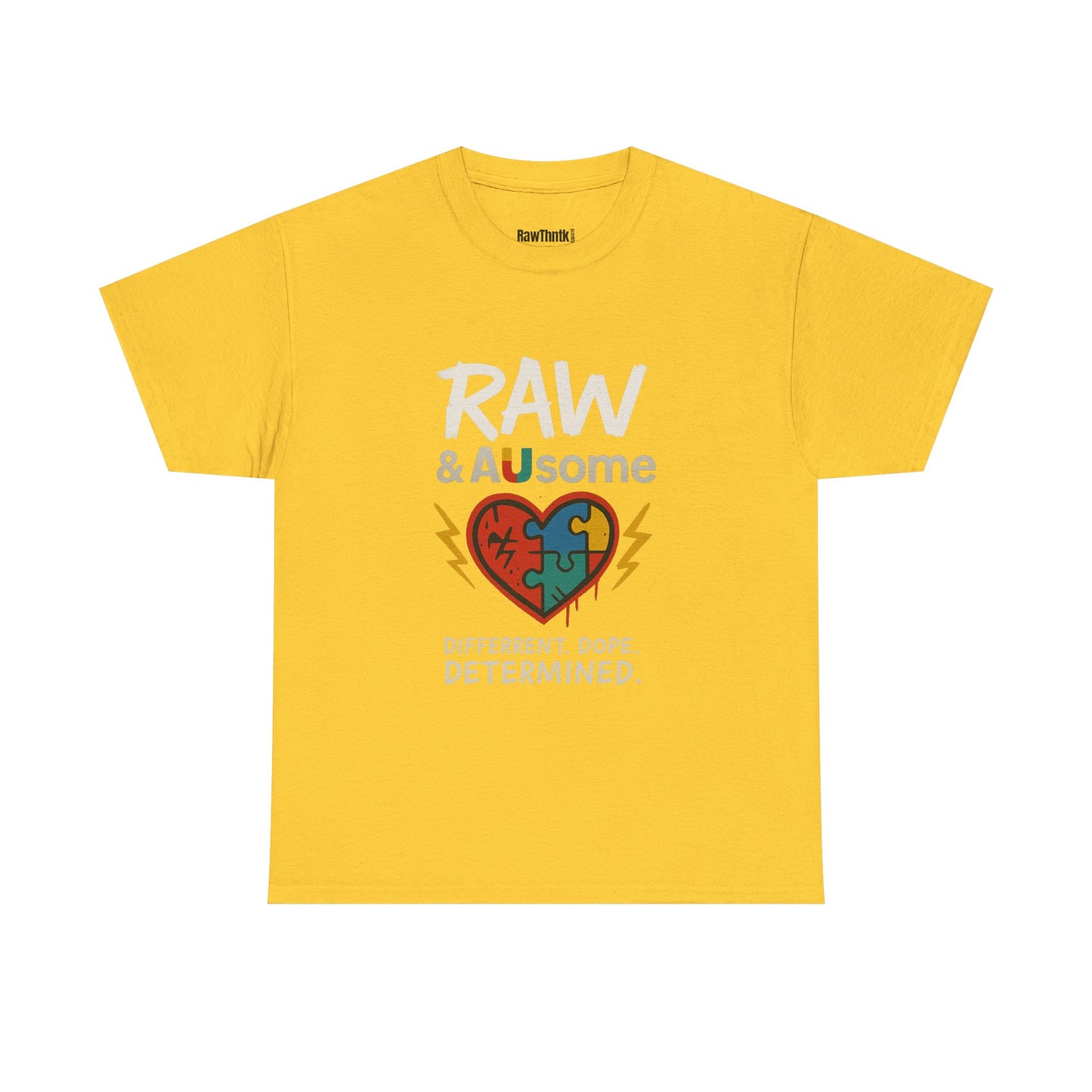 Raw and Ausome Adult Tee – Wear Awareness. Live Bold.