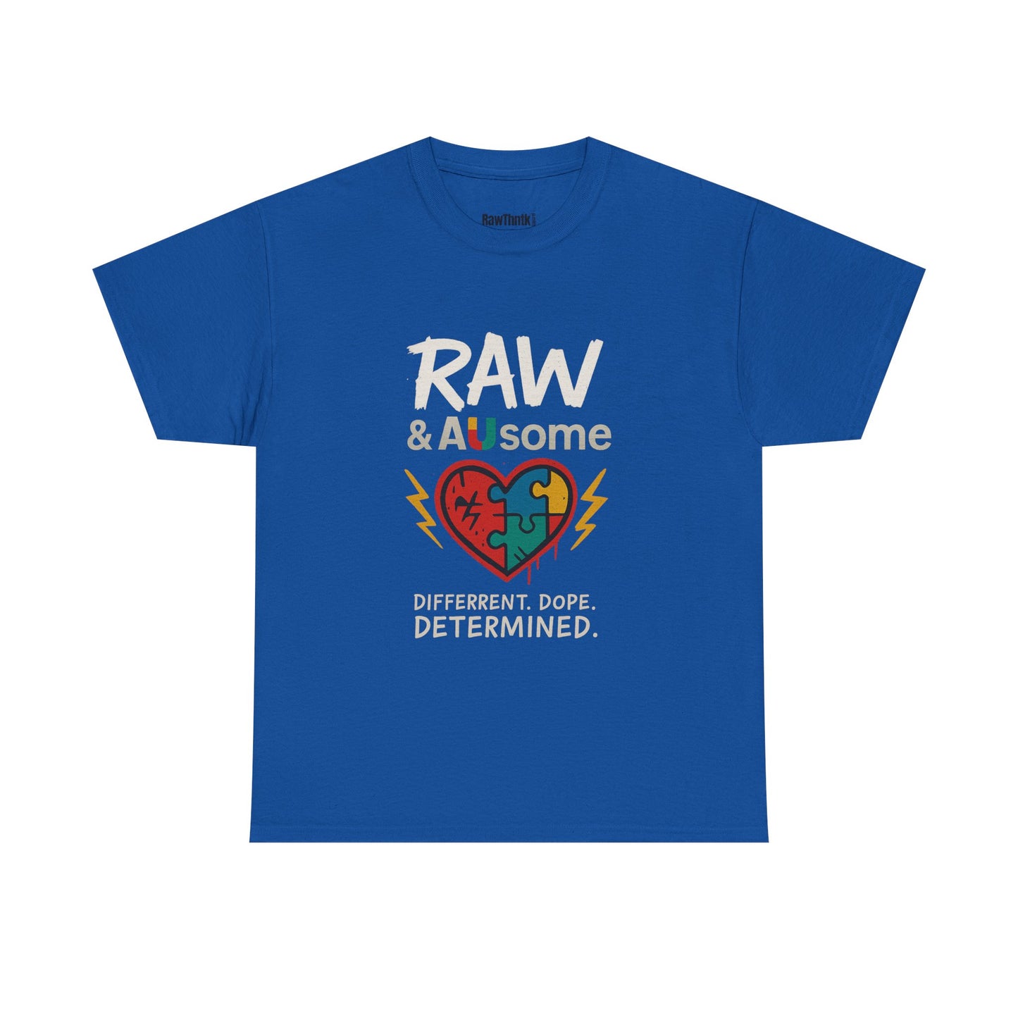 Raw and Ausome Adult Tee – Wear Awareness. Live Bold.