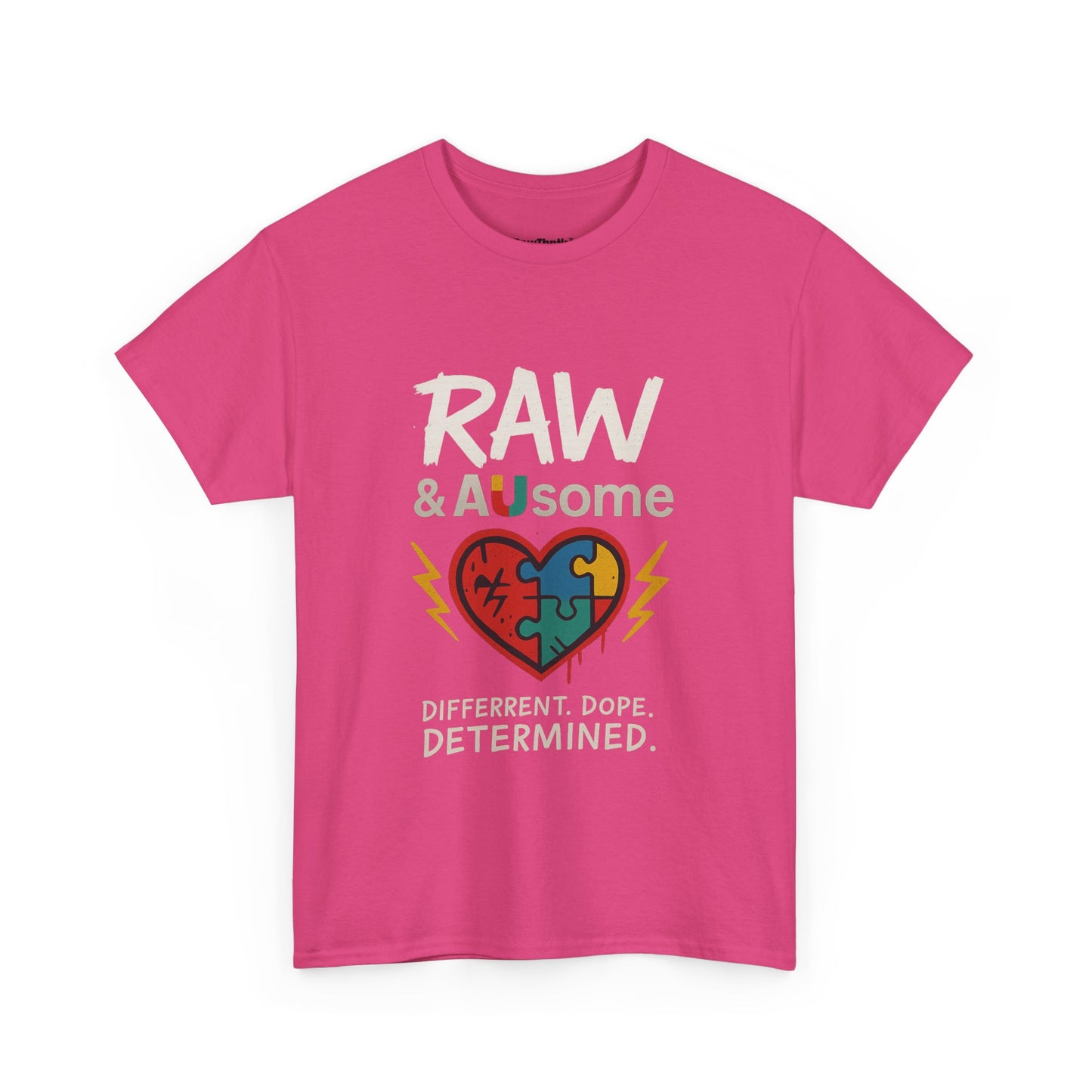 Raw and Ausome Adult Tee – Wear Awareness. Live Bold.