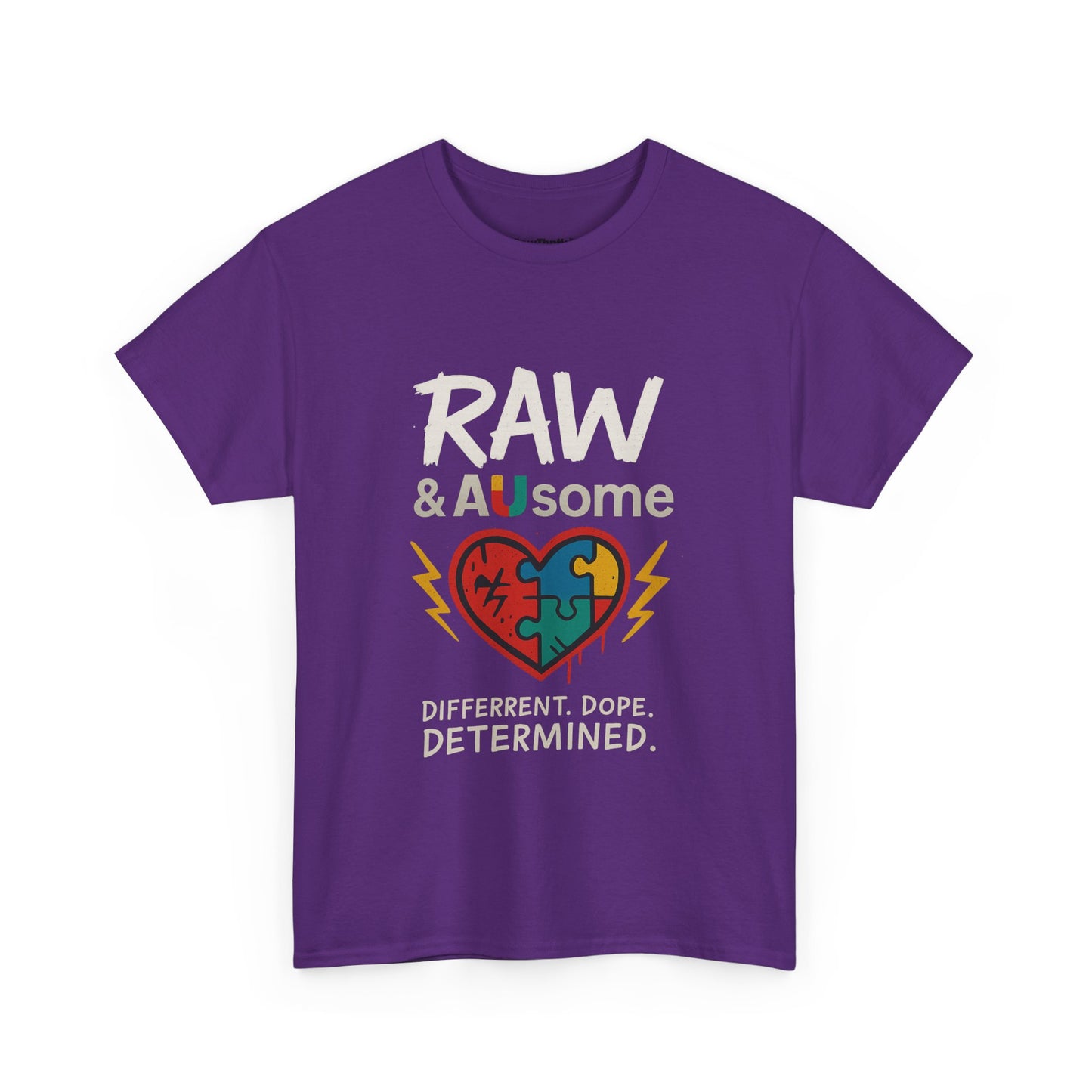 Raw and Ausome Adult Tee – Wear Awareness. Live Bold.